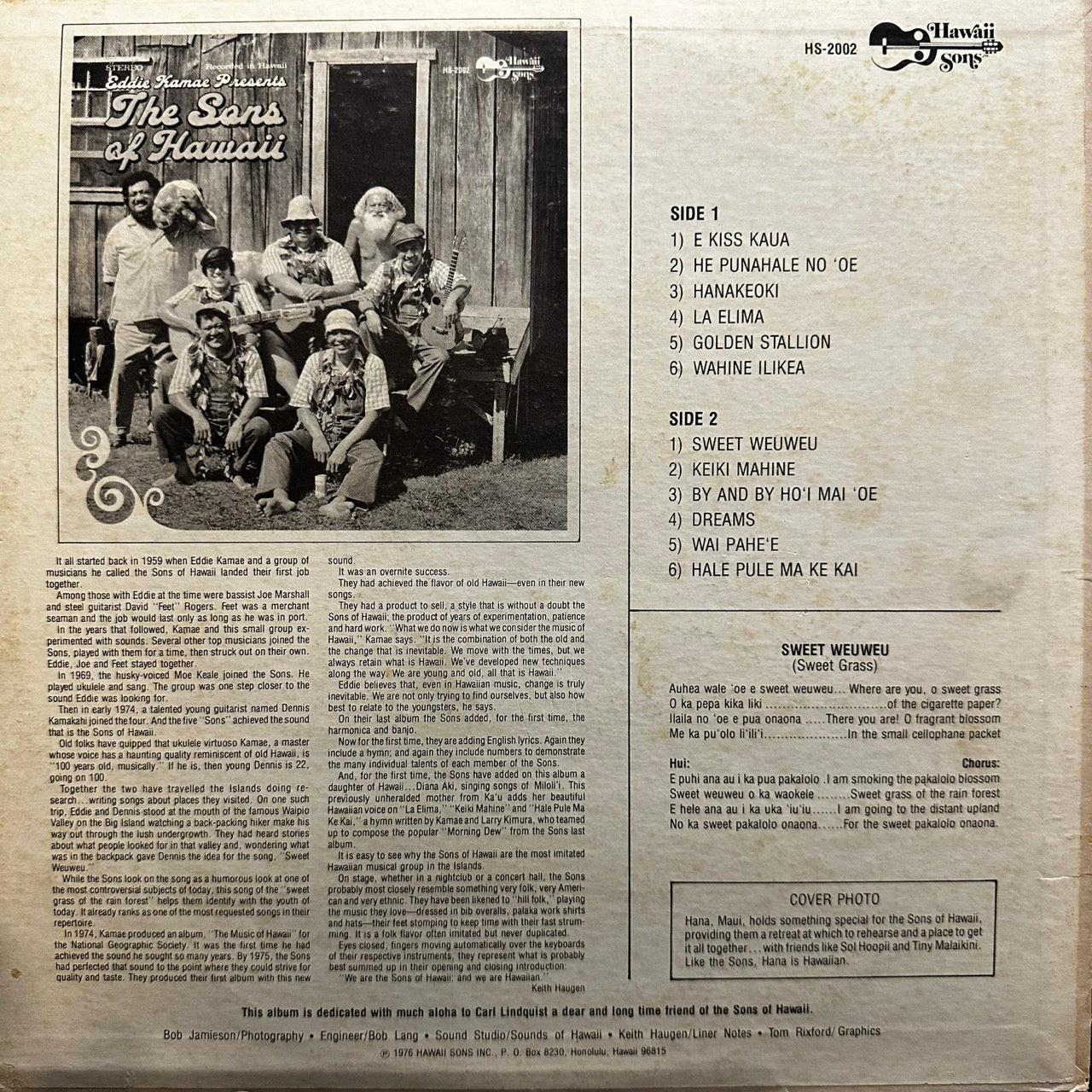 The Sons Of Hawaii – Eddie Kamae Presents The Sons Of Hawaii