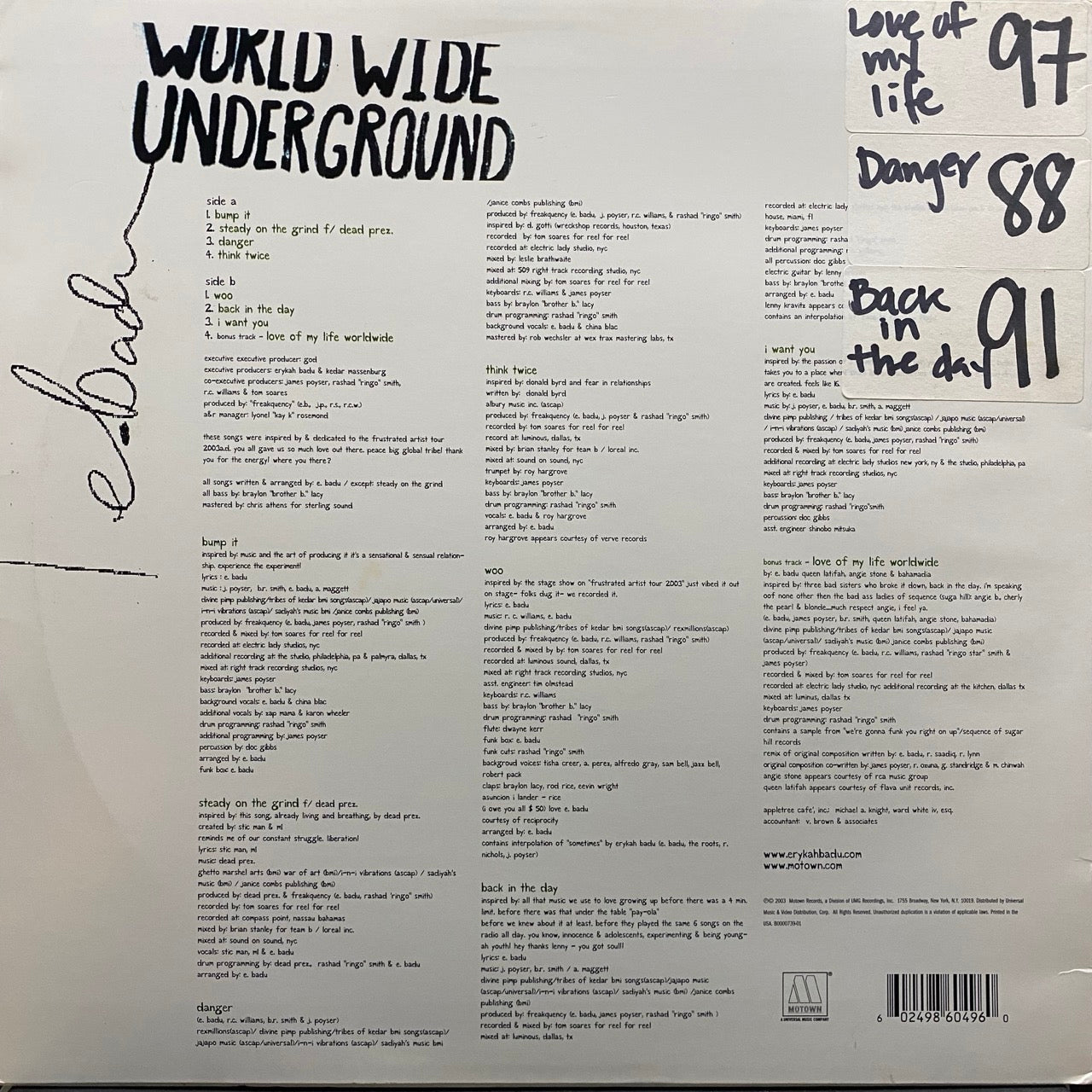 Erykah Badu – Worldwide Underground