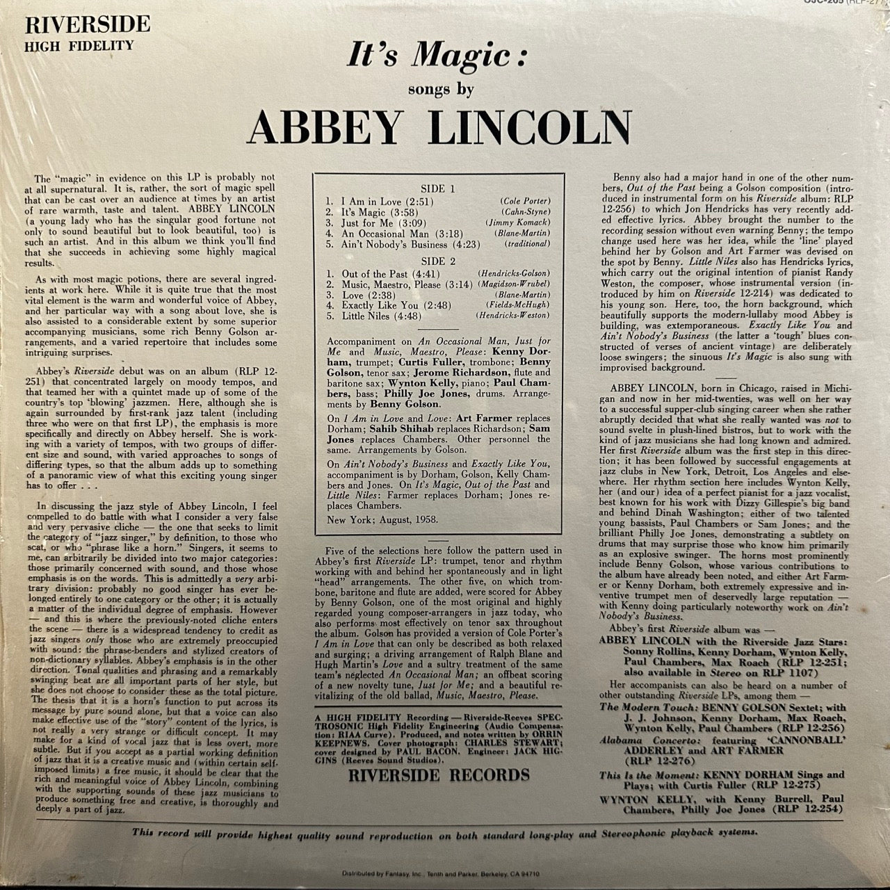 Abbey Lincoln – It's Magic