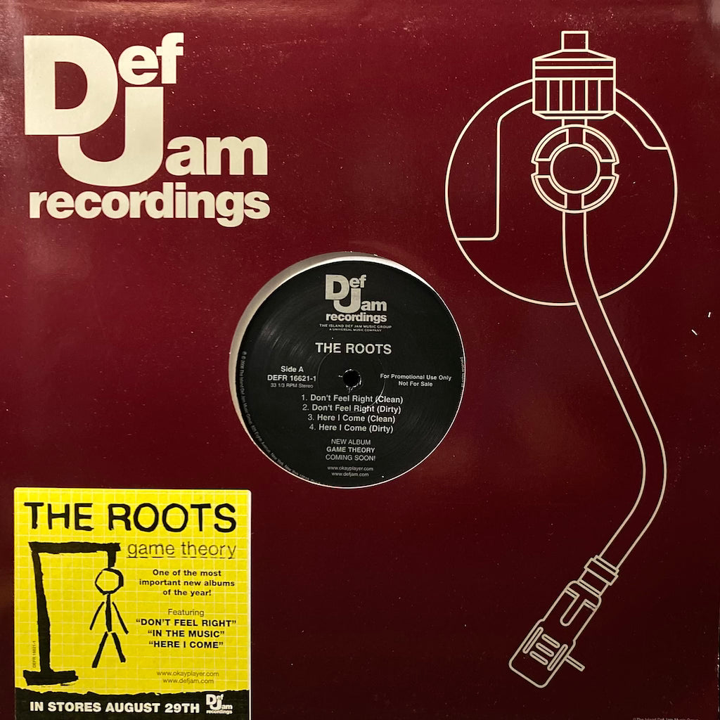 The Roots -  Don't Feel Right/Here I Come/In The Music/Game Theory 12"