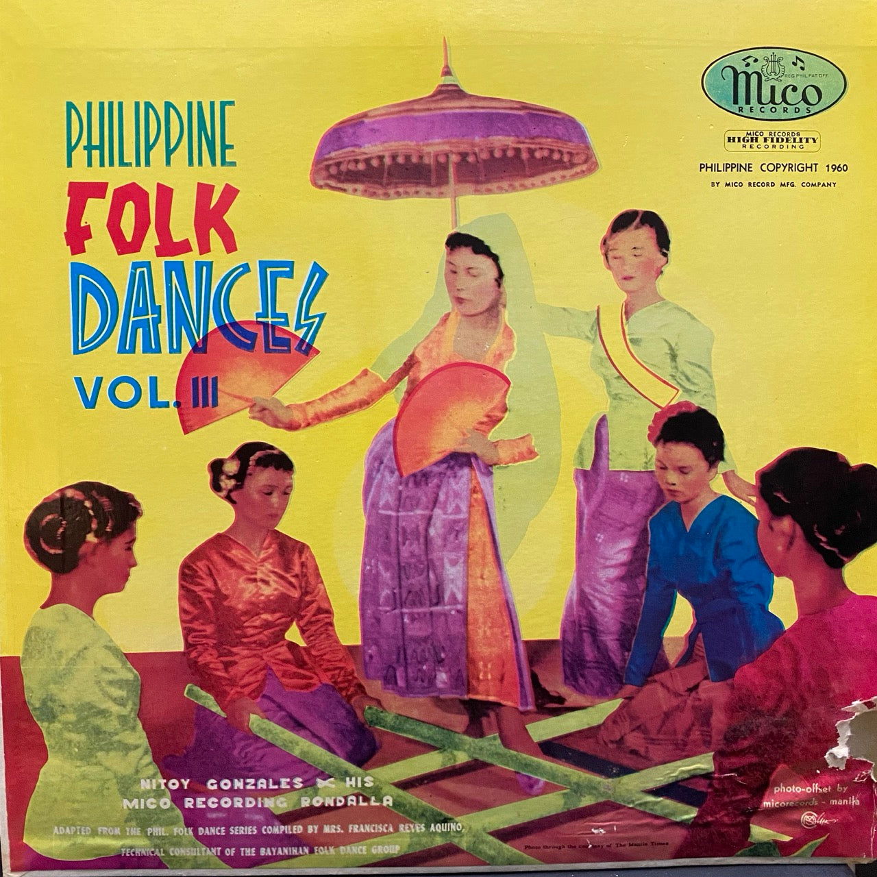 Nitoy Gonzales & His Mico Recording Rondalla - Philippine folk dances vol 3