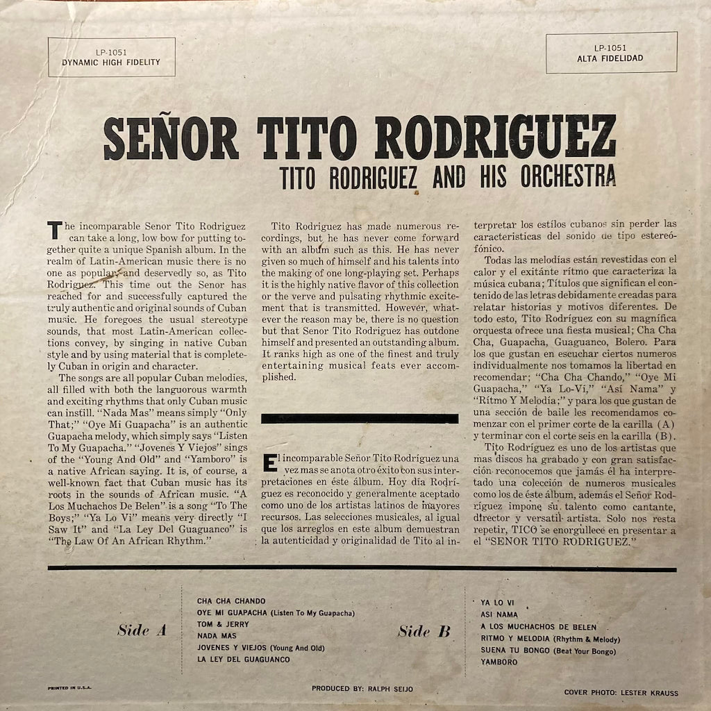 Tito Rodriguez & His Orchestra - Senor Tito Rodriguez