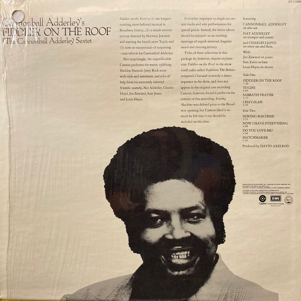 Cannonball Adderley - Fiddles On The Roof [OST]