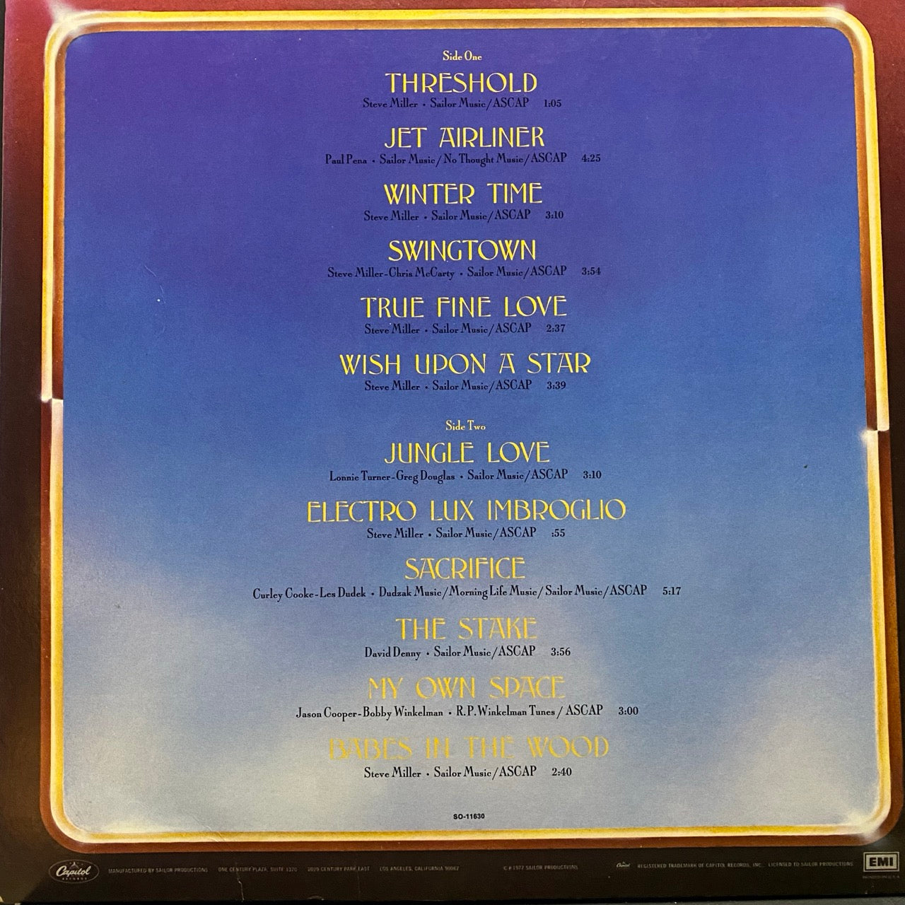 The Steve Miller Band – Book Of Dreams