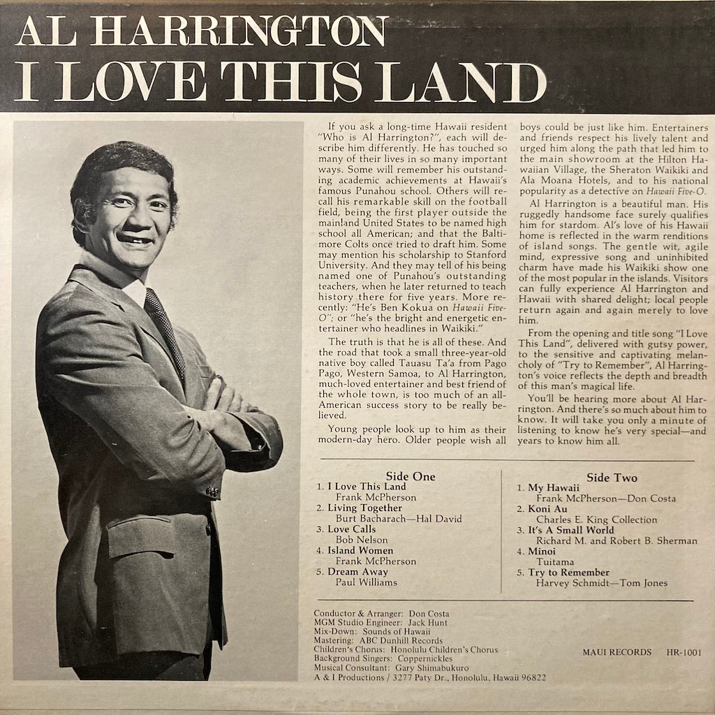 Al Harrington - I Love This Land