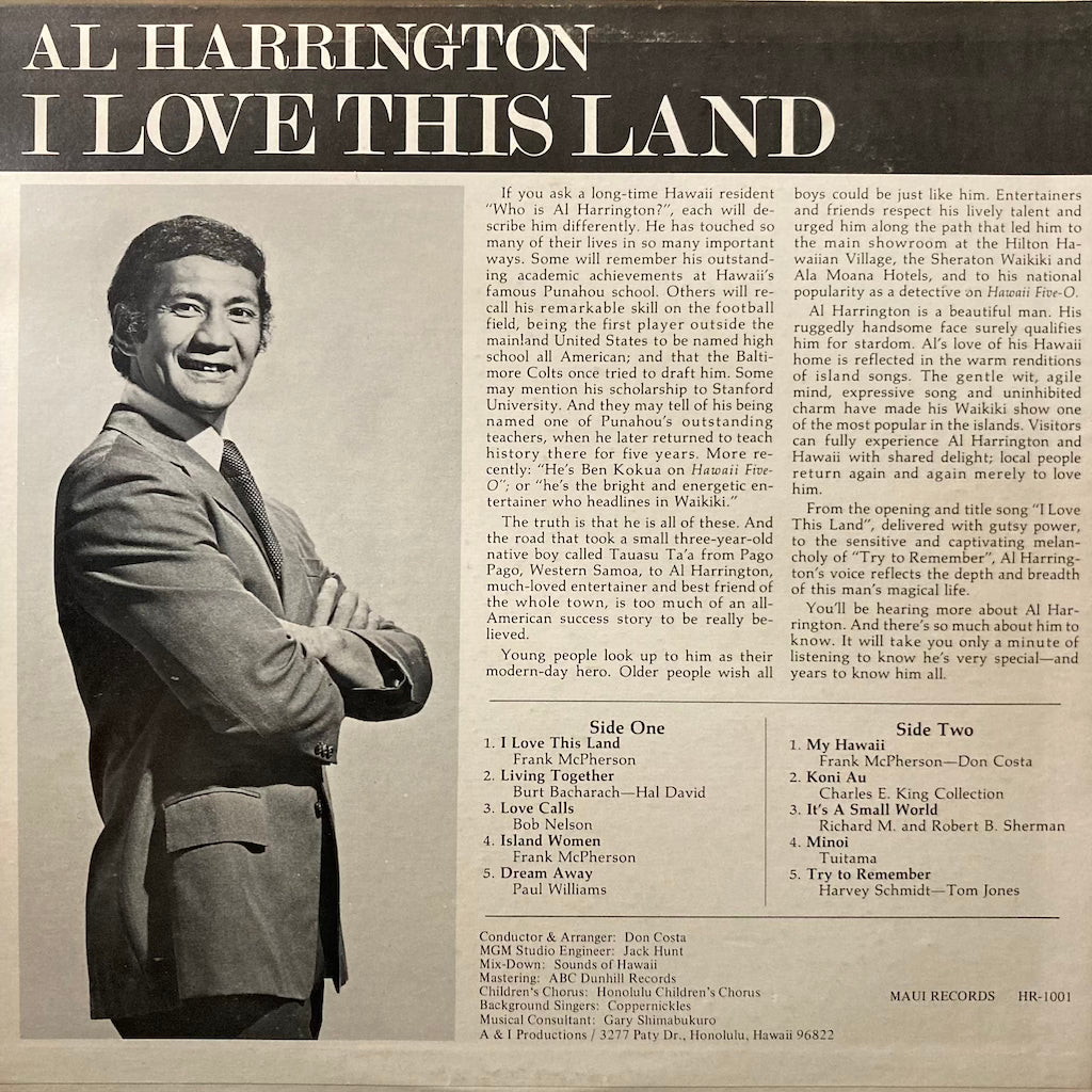 Al Harrington - I Love This Land