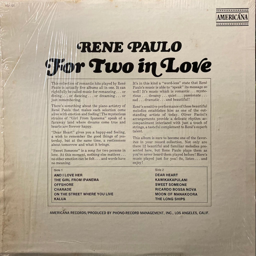 Rene Paulo - For Two In Love