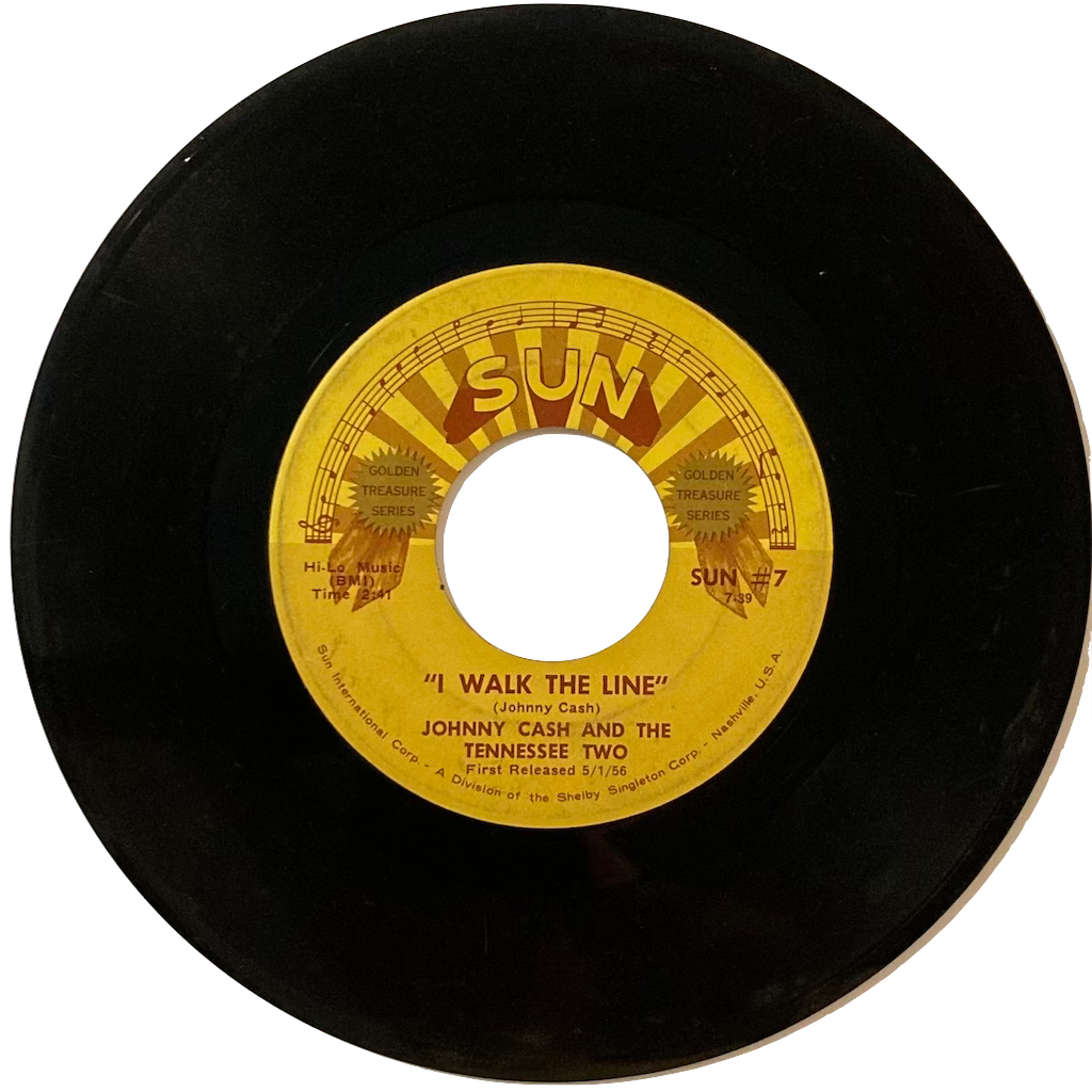 Johnny Cash and the Tennessee Two - I Walk The Line / Get Rhythm [7"]