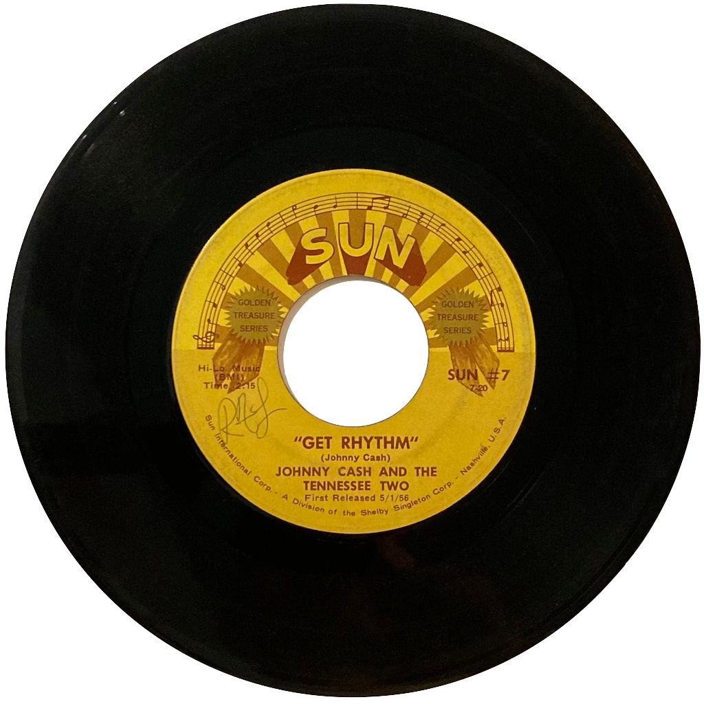 Johnny Cash and the Tennessee Two - I Walk The Line / Get Rhythm [7"]