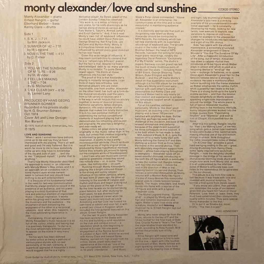 Monty Alexander - Love and Sunshine