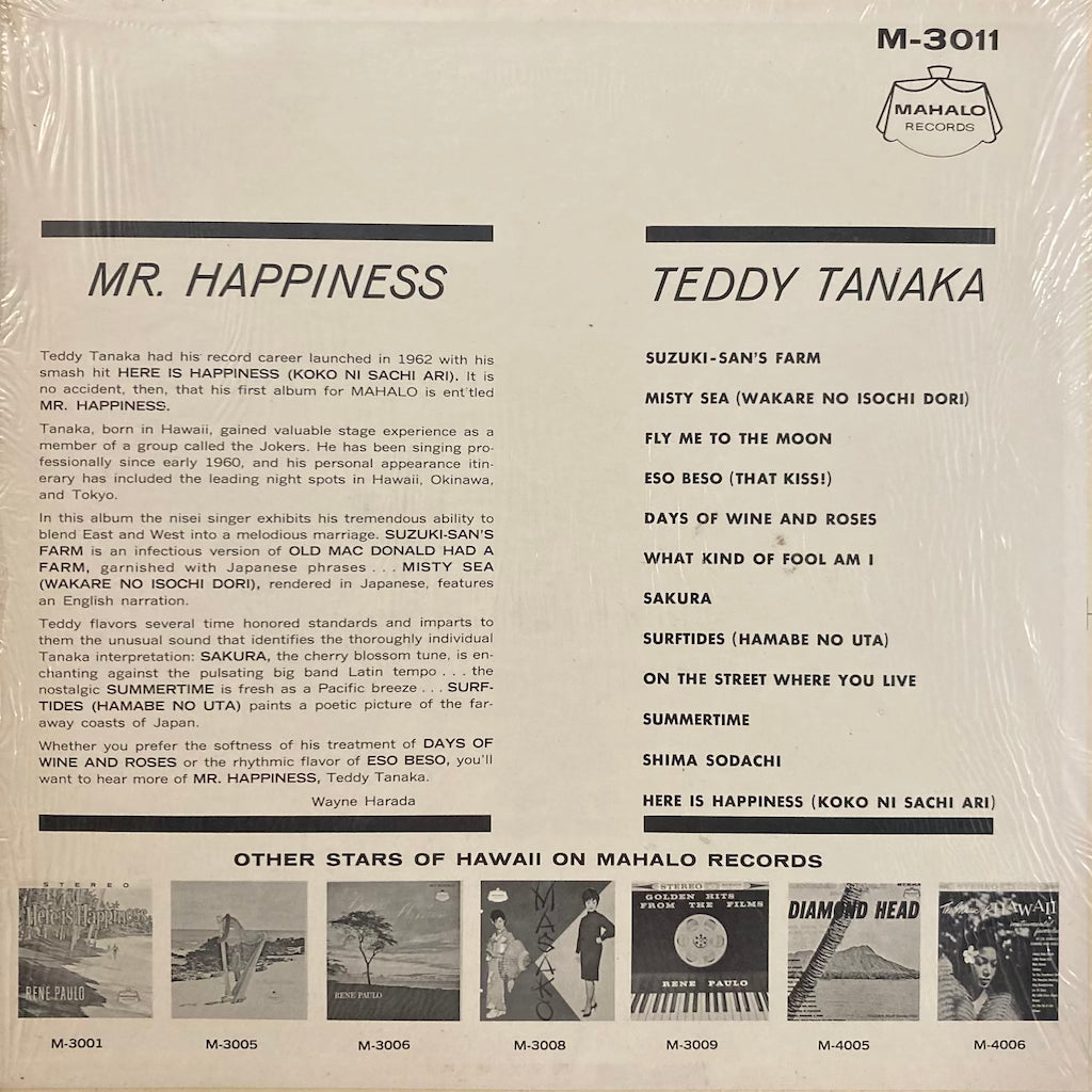 Teddy Tanaka - Mr. Happiness