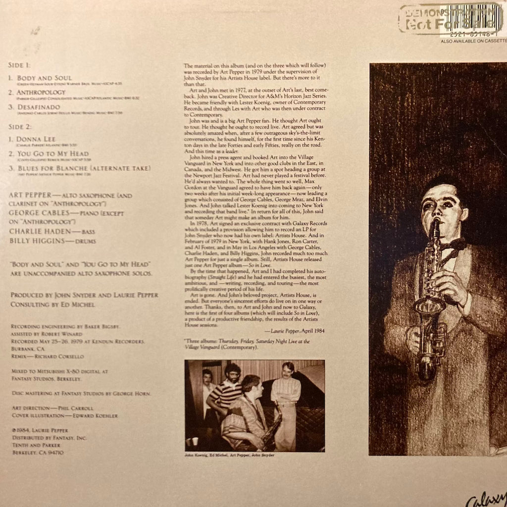 Art Pepper - Artworks