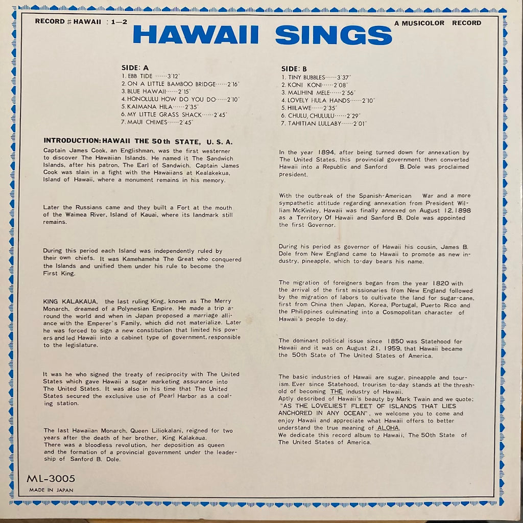 V/A - Hawaii Sings