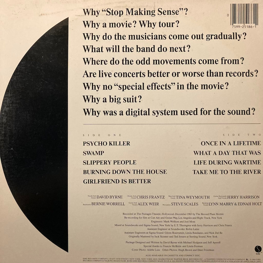 Talking Heads - Stop Making Sense