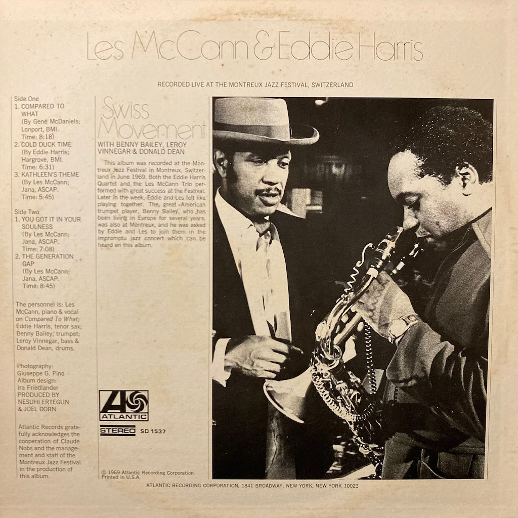 Les McCann & Eddie Harris - Swiss Movement