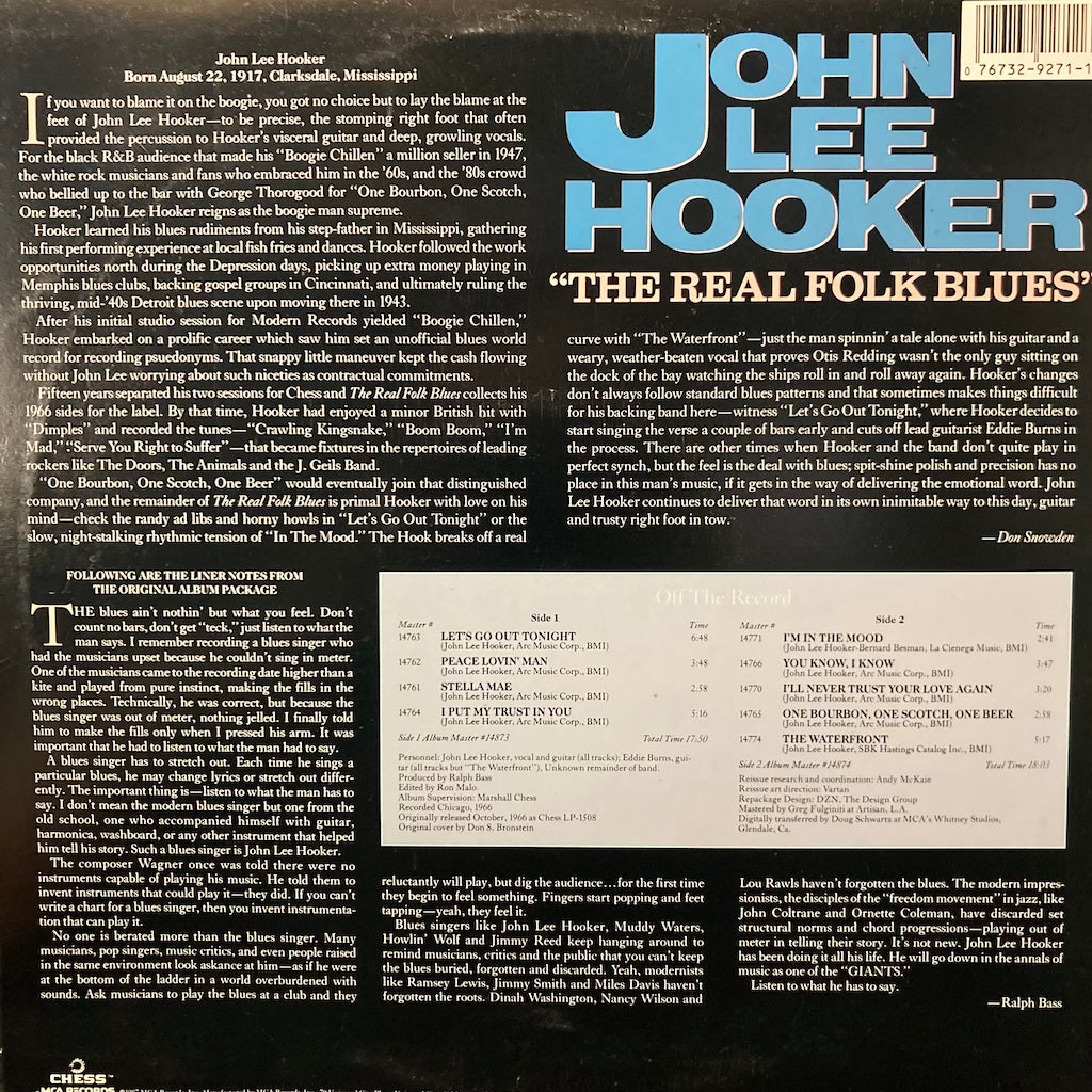 John Lee Hooker - The Real Folk Blues