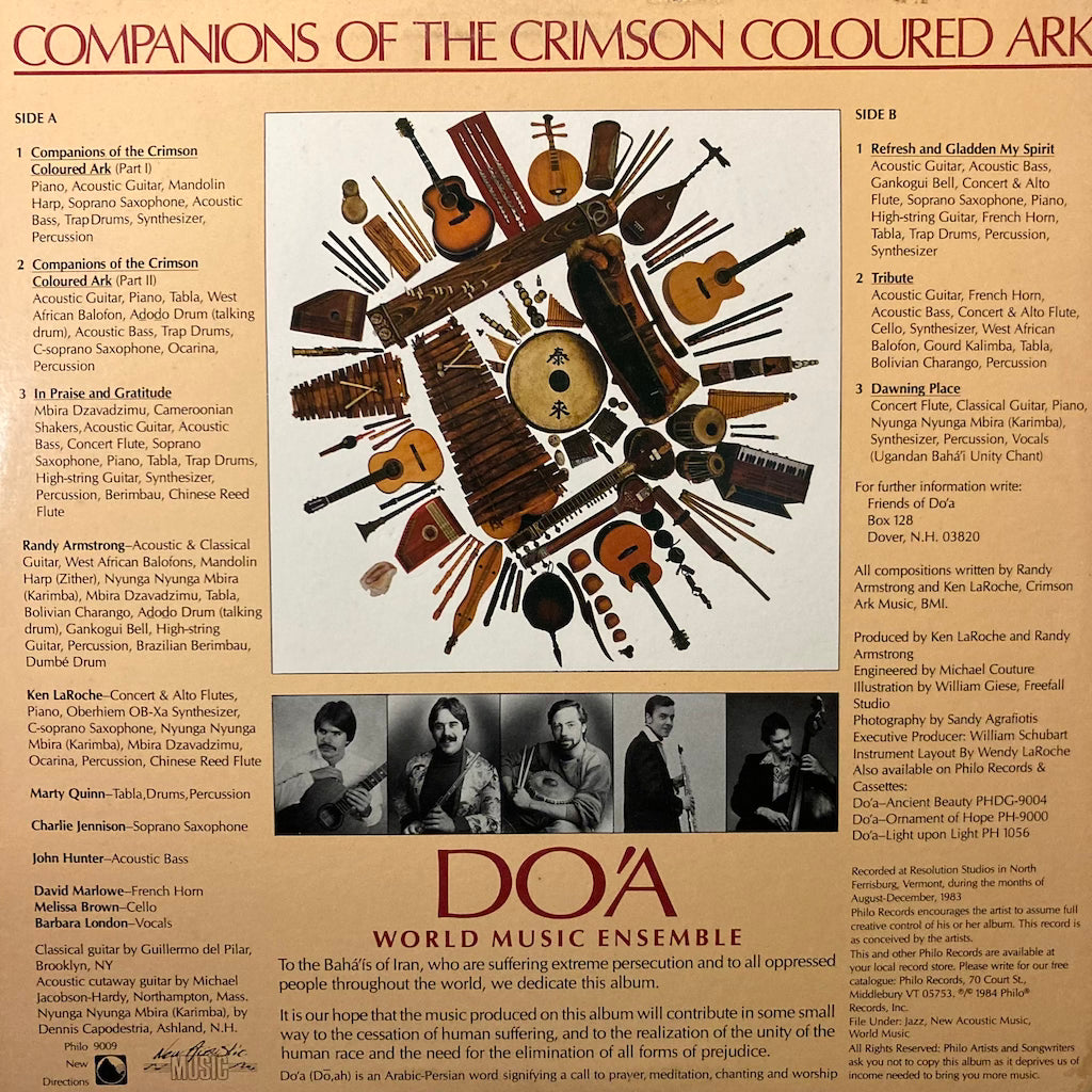 Do'A World Music Ensemble - Companions Of The Crimson Coloured Ark