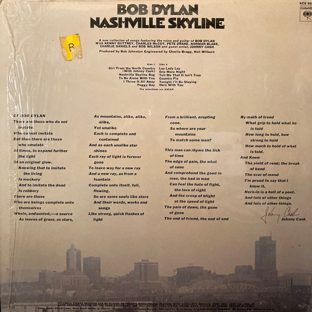 Bob Dylan - Nashville Skyline