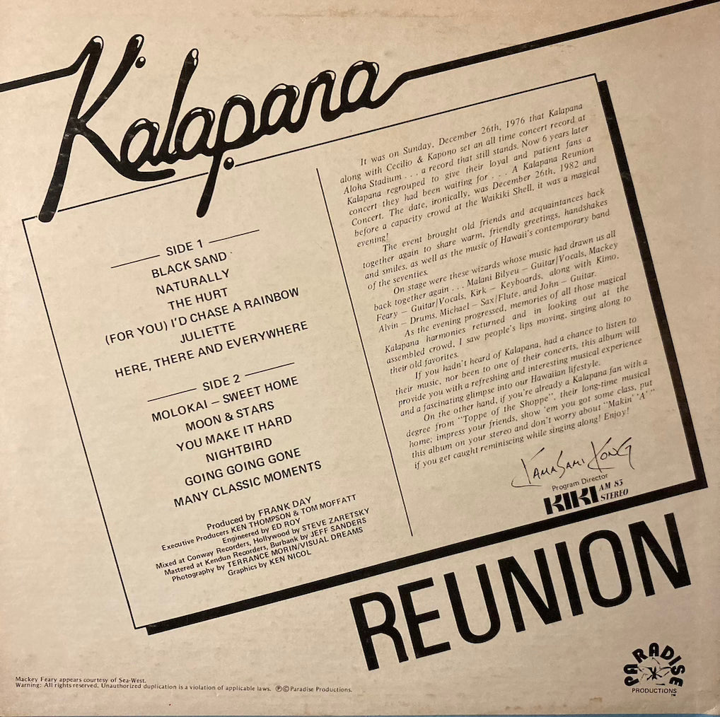 Kalapana - Reunion