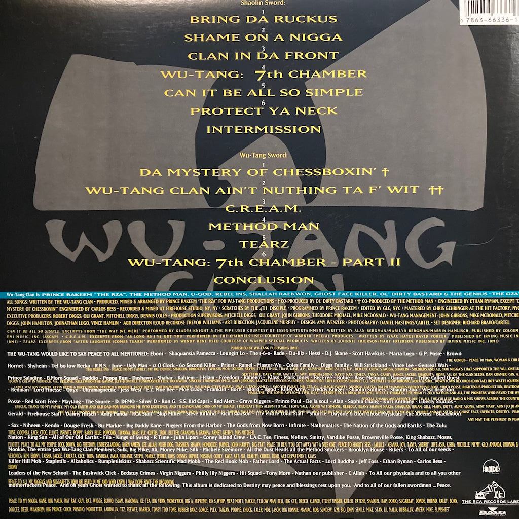Wu-Tang Clan - Enter The Wu-Tang (36 Chambers)
