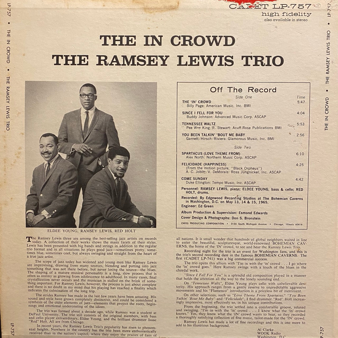 The Ramsey Lewis Trio – The In Crowd