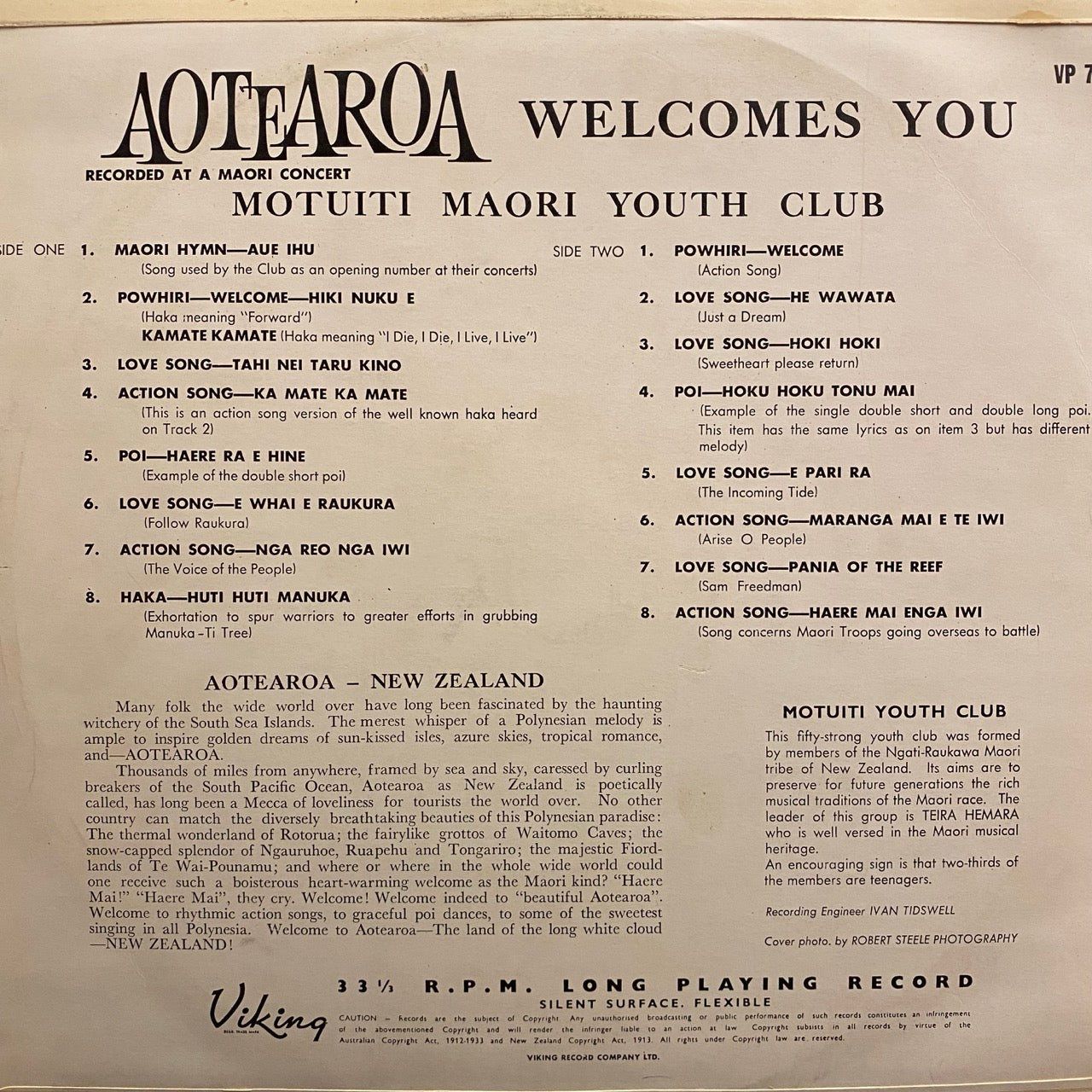 Motuiti Maori Youth Club – Aotearoa Welcomes You