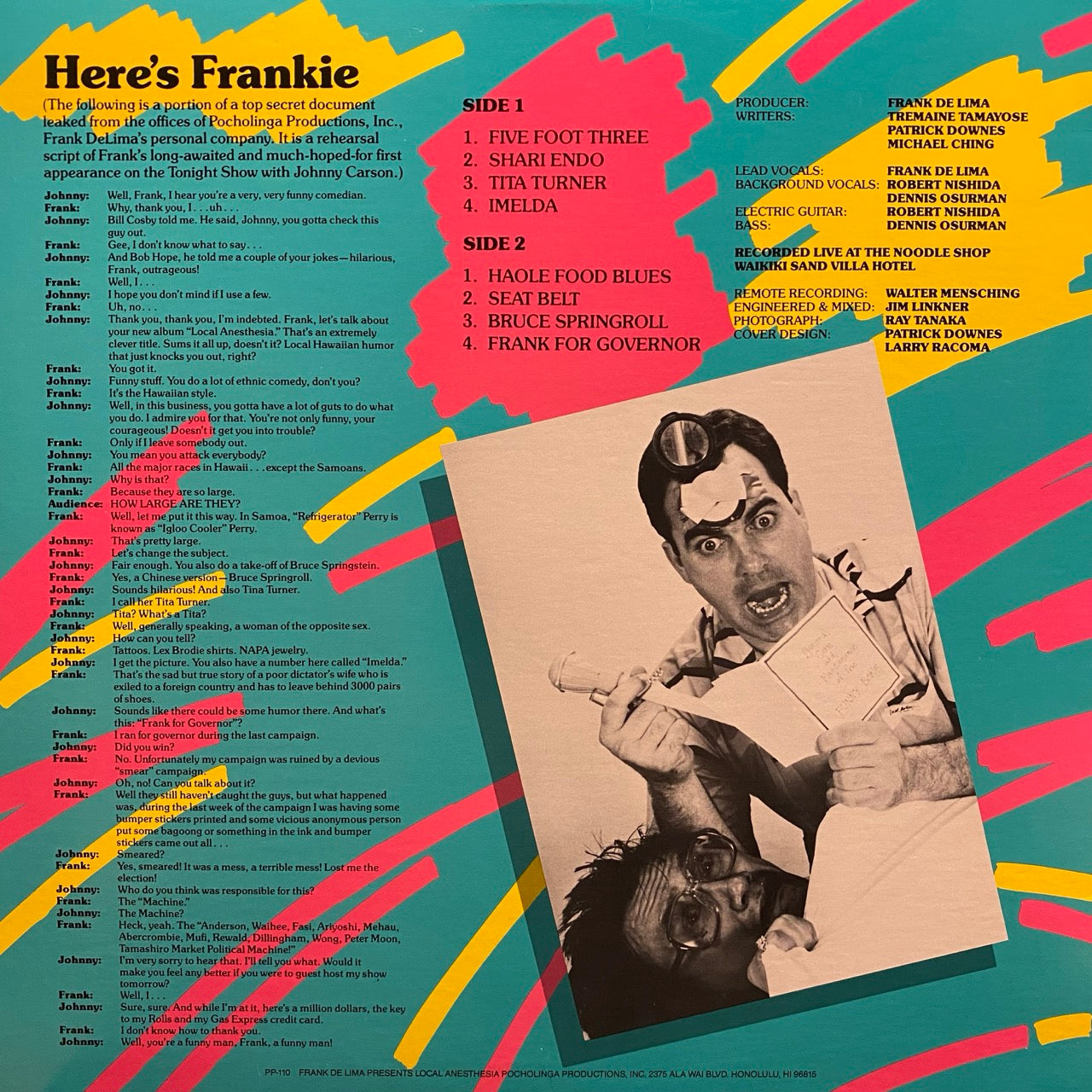 Frank DeLima – Local Anesthesia