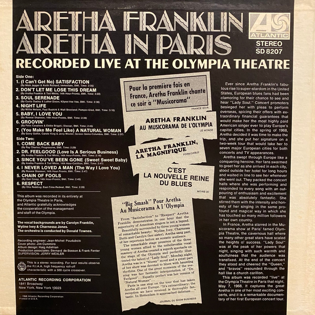 Aretha Franklin – Aretha In Paris