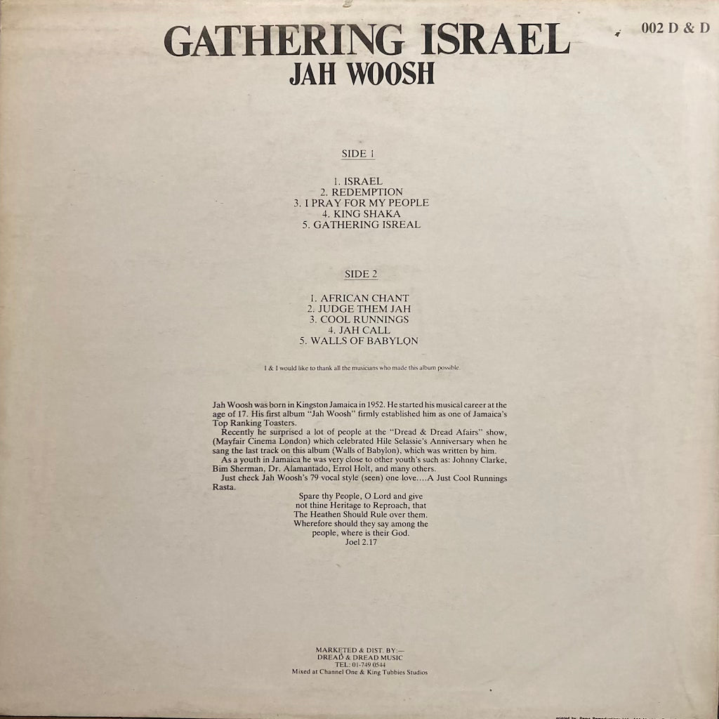 Jah Woosh - Gathering Israel [original pressing]