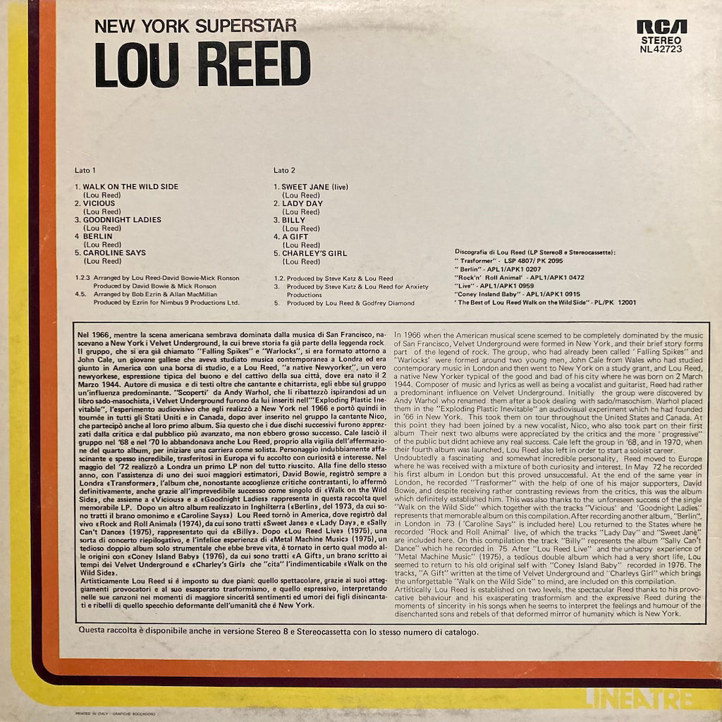 Lou Reed - New York Superstar