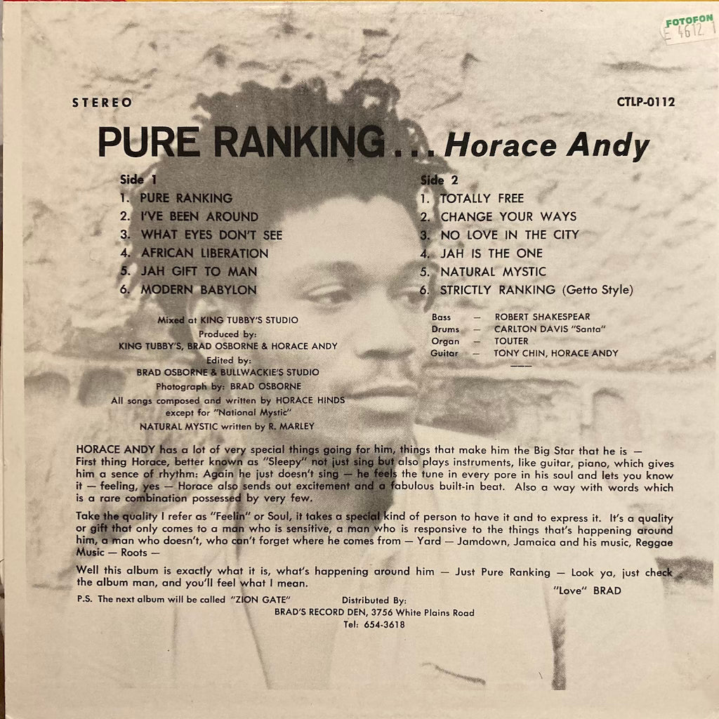 Horace Andy - Pure Rankin