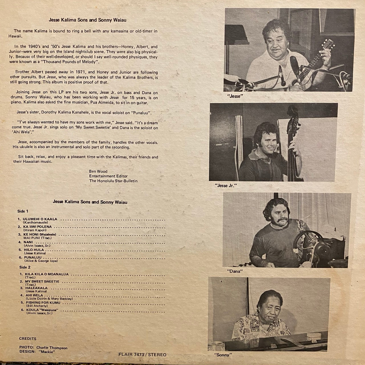 Jesse Kalima Sons & Sonny Waiau – Jesse Kalima Sons & Sonny Waiau