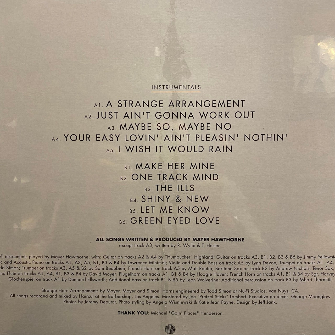 Mayer Hawthorne – A Strange Arrangement Instrumentals