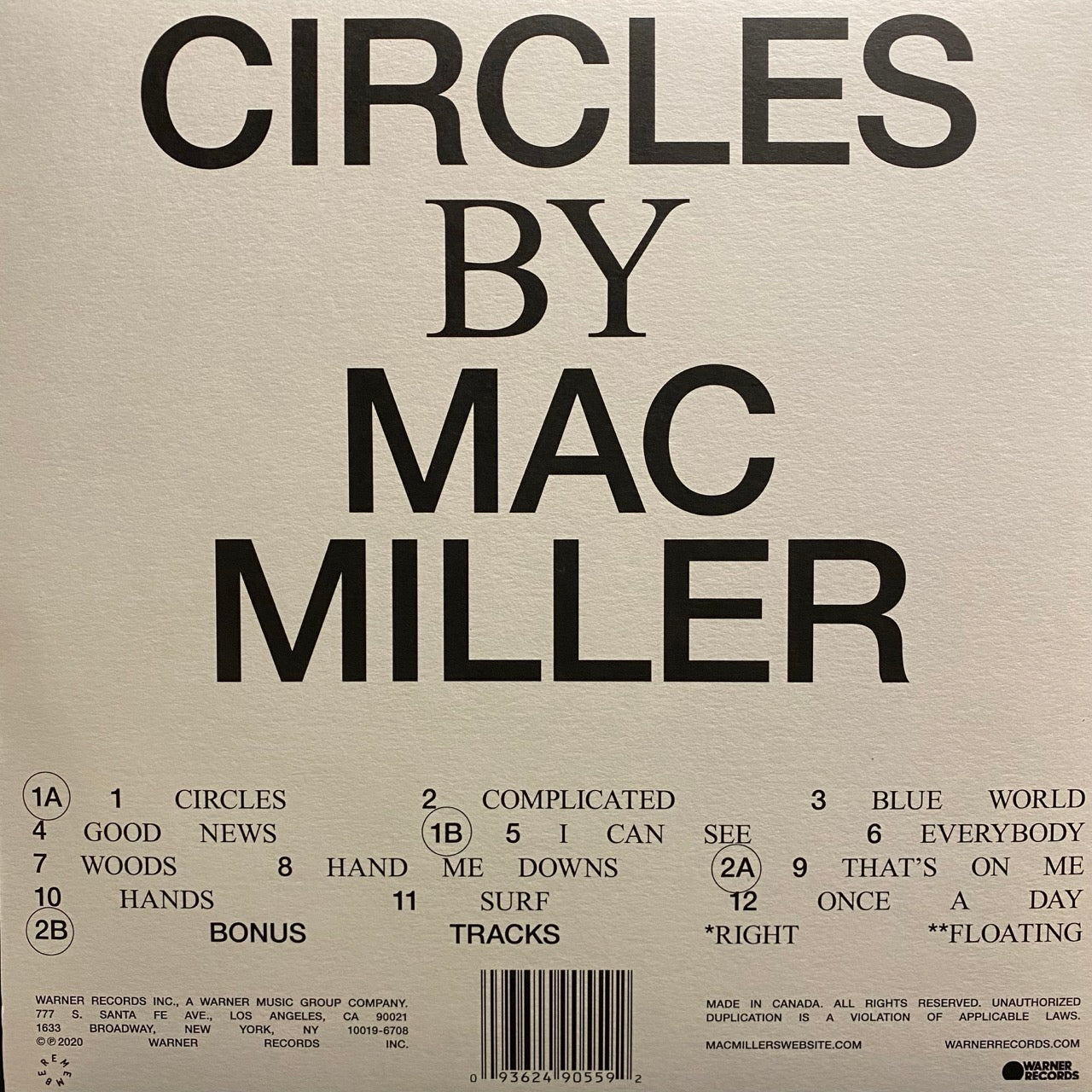 Mac Miller – Circles [2LP]