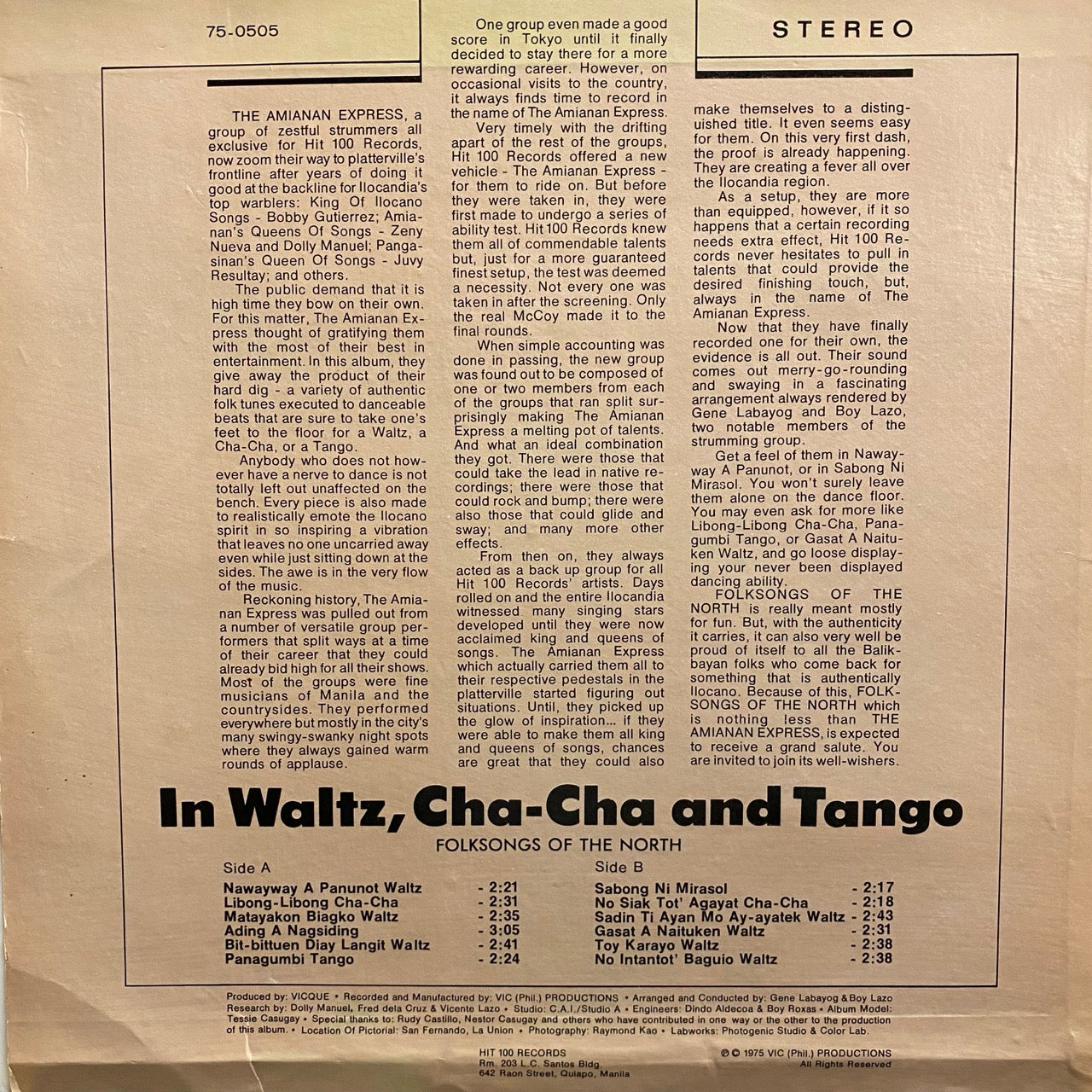 Amianan Express - Folksongs Of The North