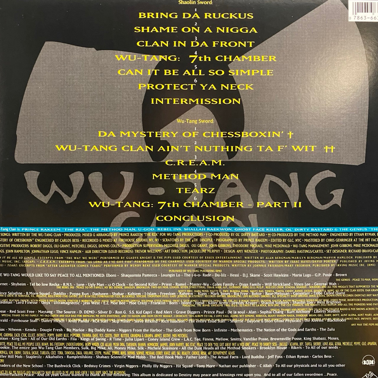 Wu-Tang Clan – Enter The Wu-Tang (36 Chambers)