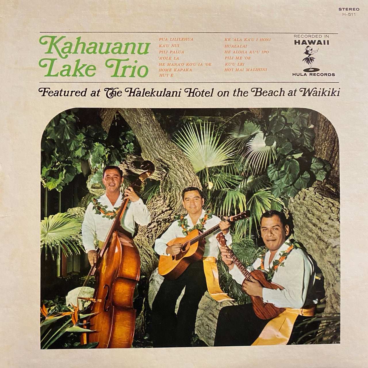 The Kahauanu Lake Trio – The Kahauanu Lake Trio Featured At The Halekulani Hotel On The Beach At Waikiki