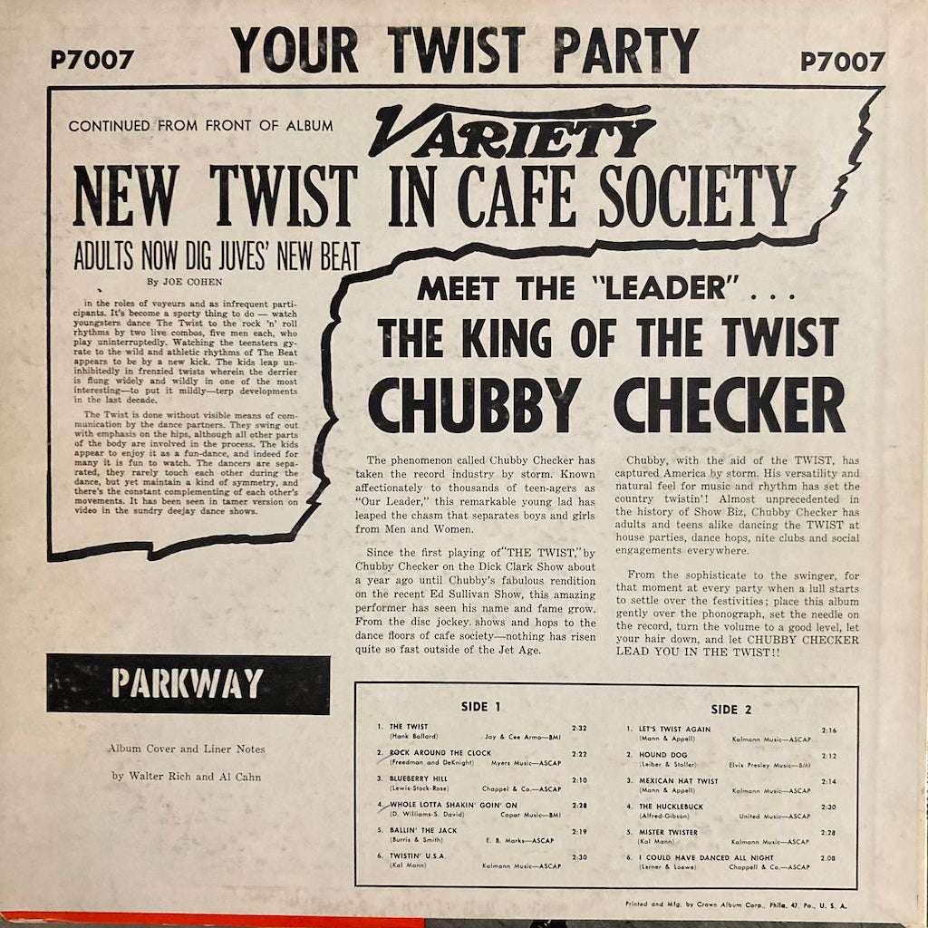 Chubby Checker - Your Twist Party With The King of Twist