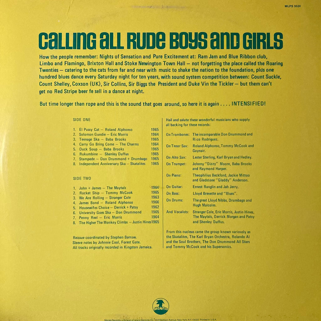 V/A - Intensified! - Original Ska 1962-66