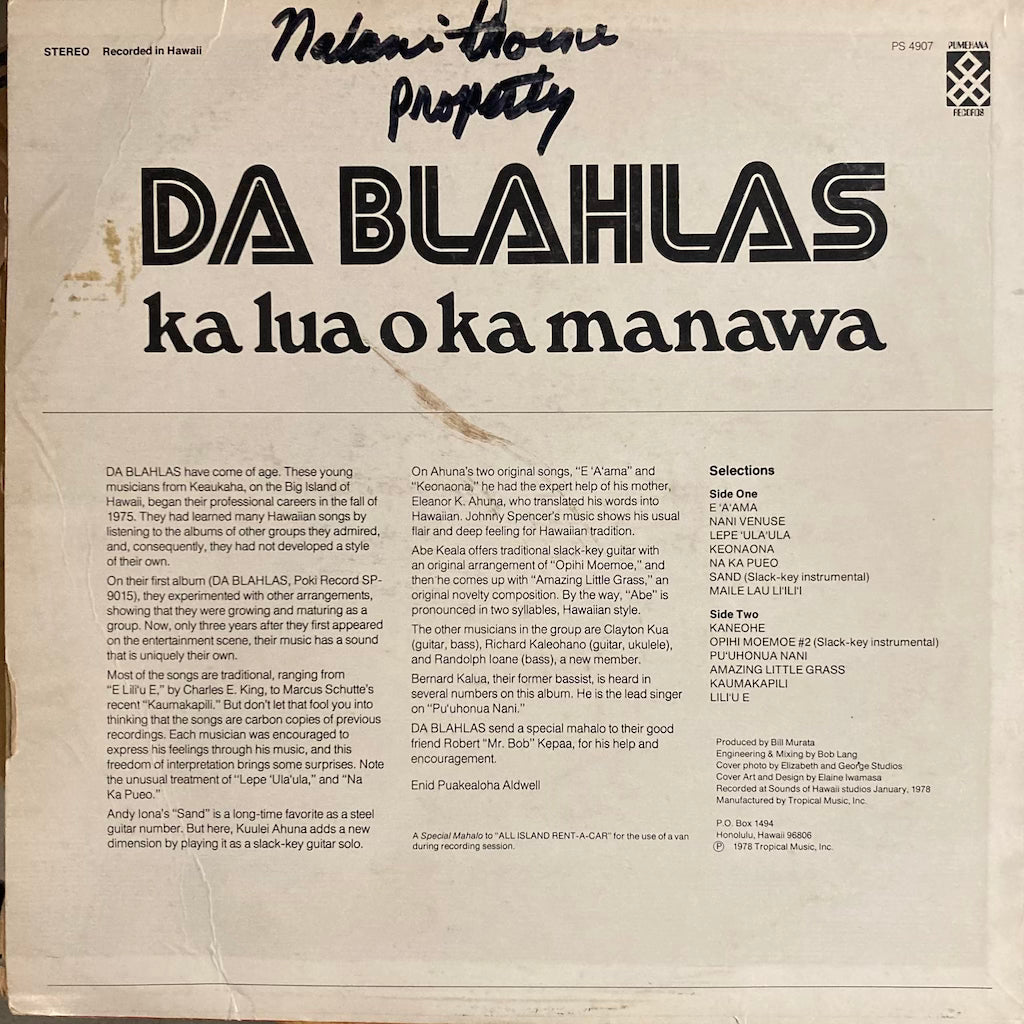 Da Blahlas - Ka Lua O Ka Manawa