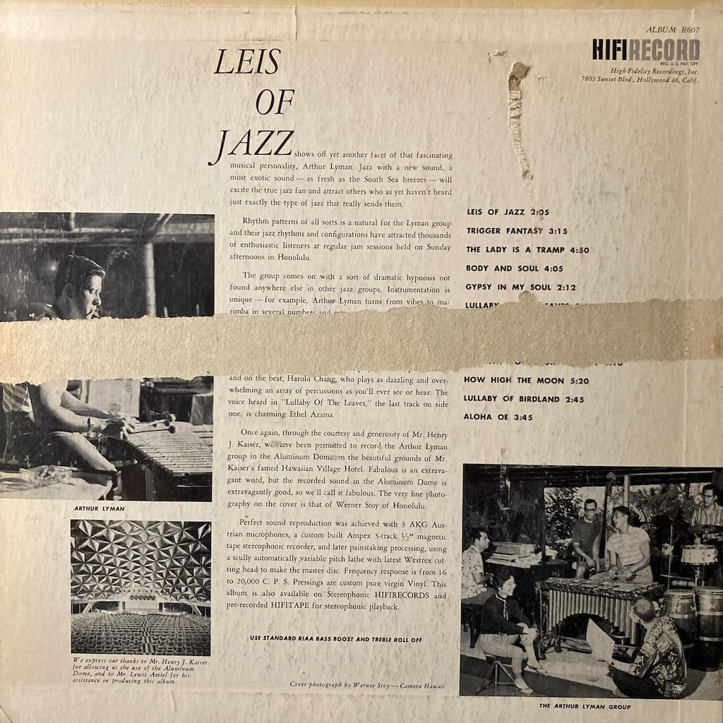 Arthur Lyman - Leis Of Jazz