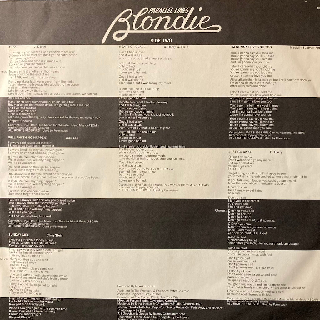 Blondie - Parallel Lines