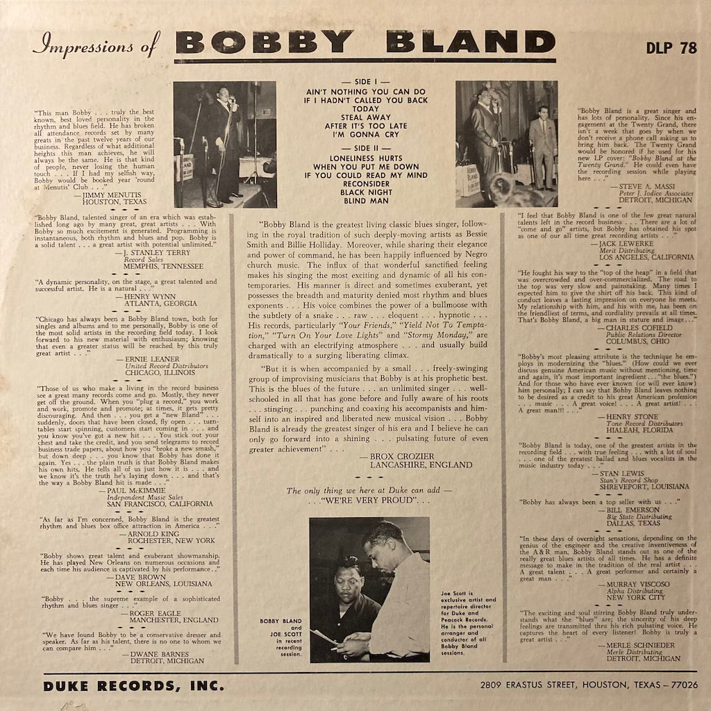 Bobby Bland - Ain't Nothing You Can Do