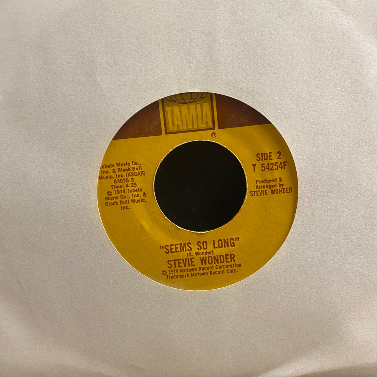 Stevie Wonder – Boogie On Reggae Woman / Seems So Long [7"]