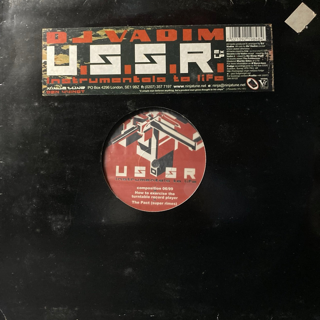 DJ Vadim - U.S.S.R. Instrumentals to Life [2xLP]