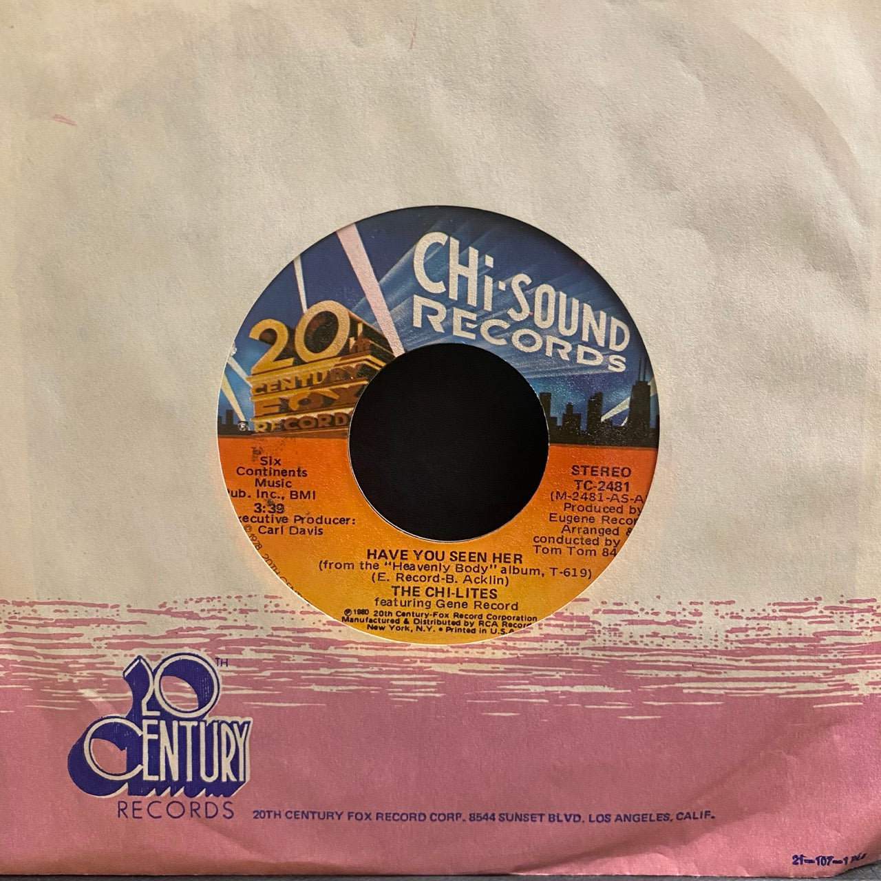 The Chi-Lites Featuring Gene Record – Have You Seen Her / Super Mad (About You Baby) [7"]