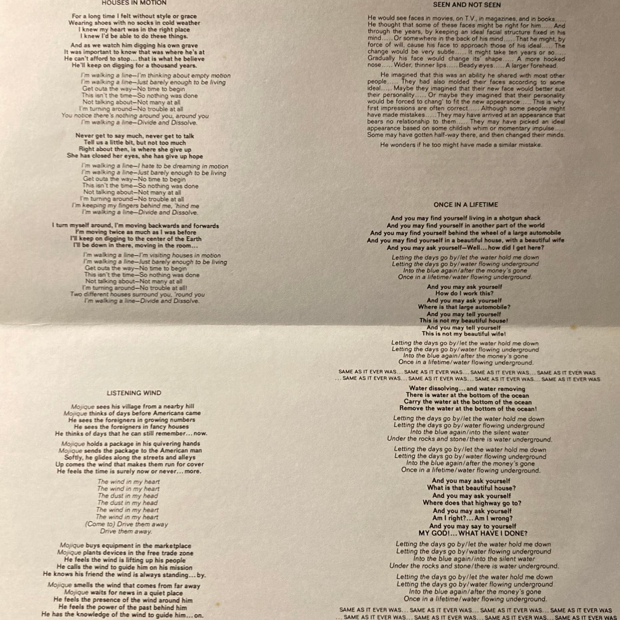 Talking Heads - Remain In Light