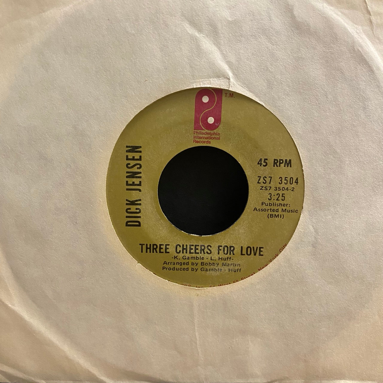 Dick Jensen – Going Up On The Mountain / Three Cheers For Love [7"]