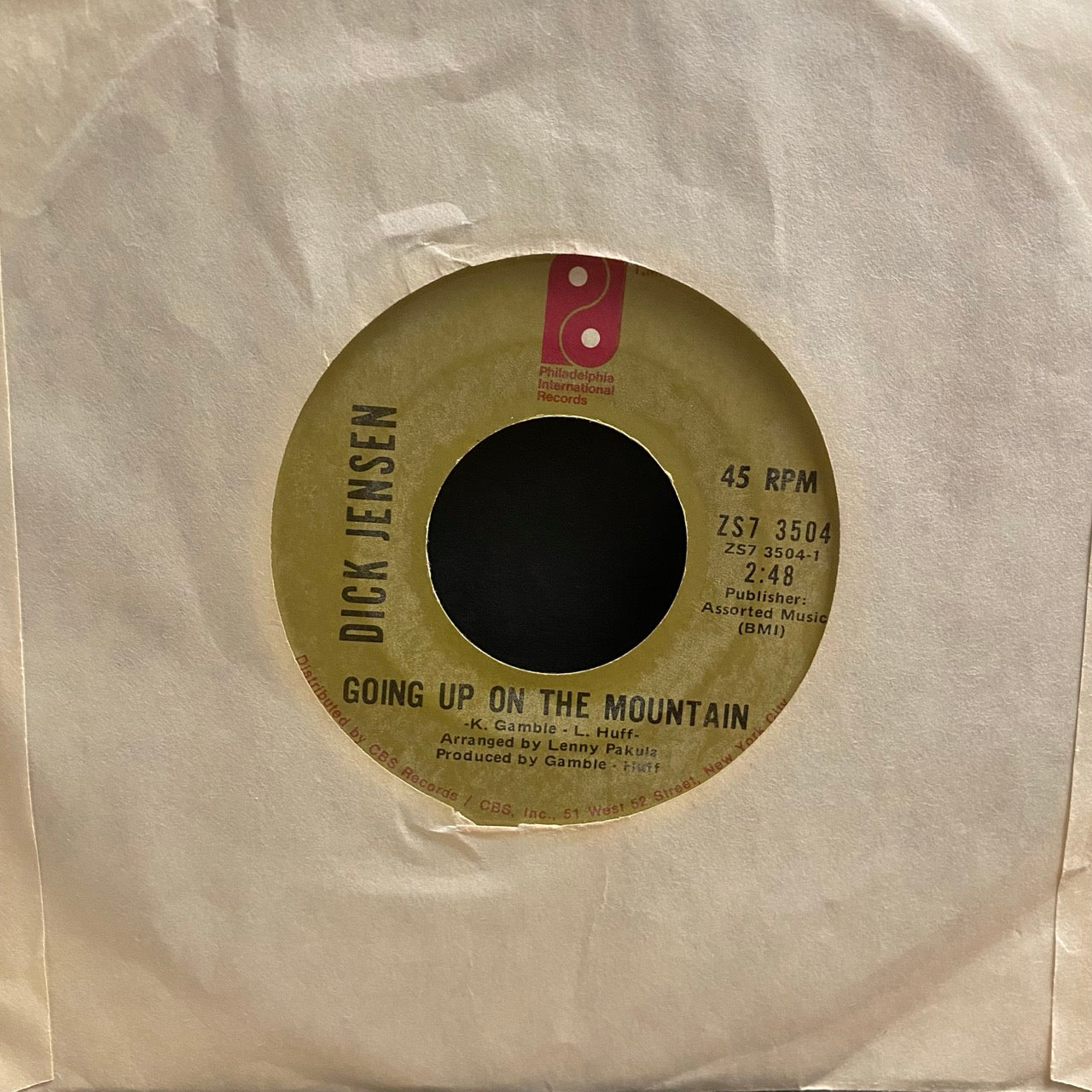 Dick Jensen – Going Up On The Mountain / Three Cheers For Love [7"]