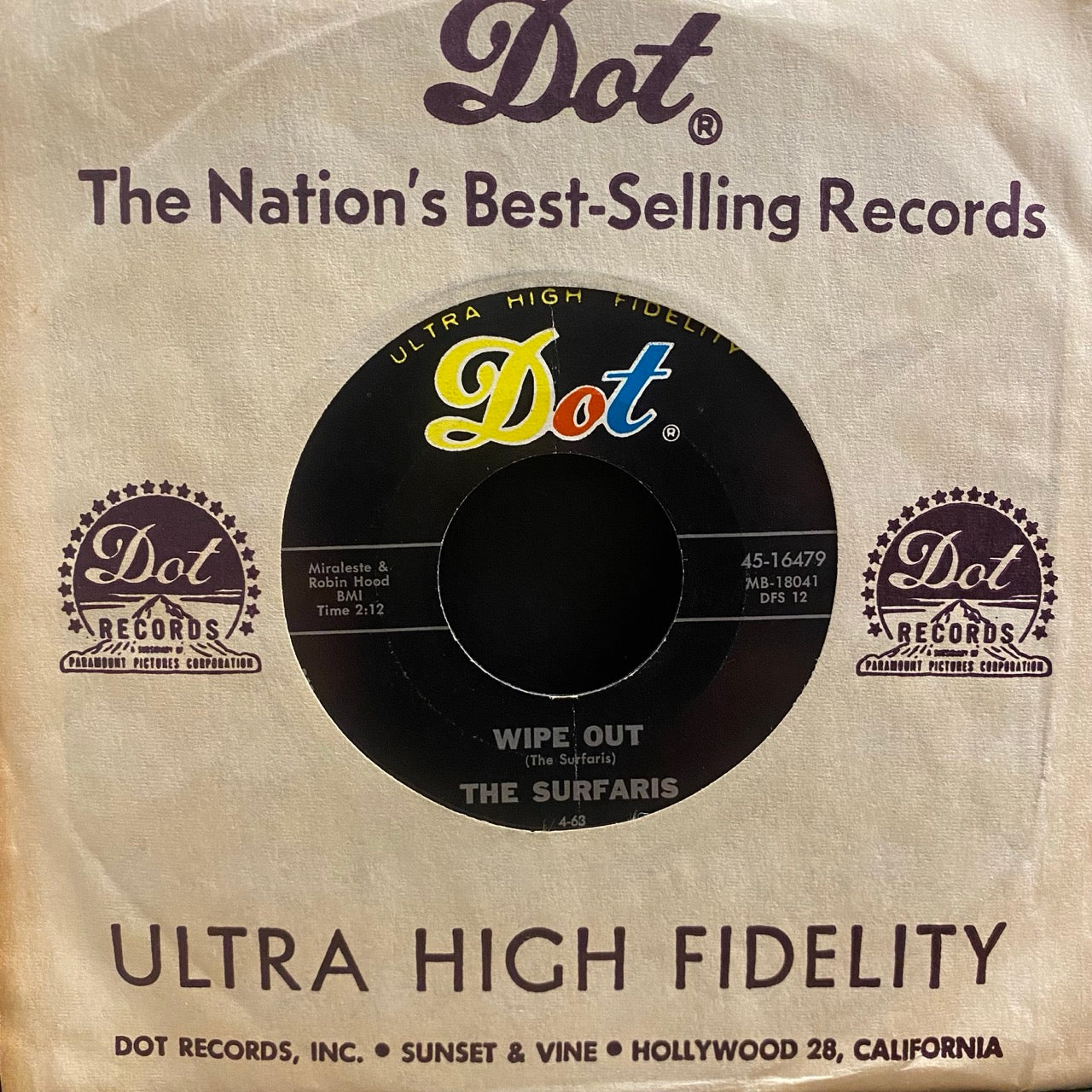 The Surfaris – Wipe Out / Surfer Joe [7"]